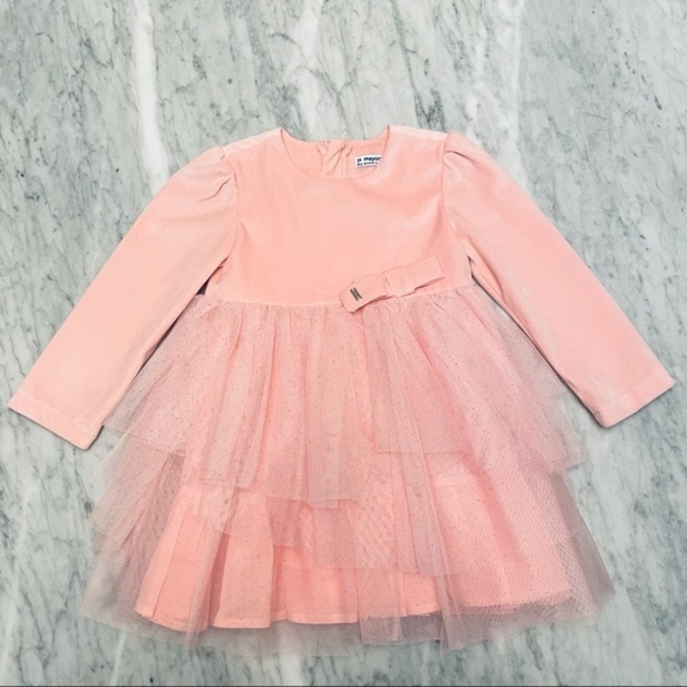 Mayoral dress velvet and tulle 24m